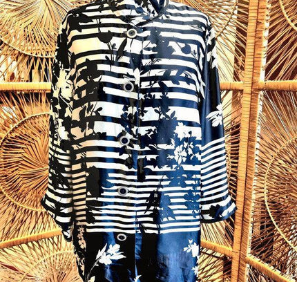 Vintage 1980s Hermann Lange Collection Tunic Shirt - Yatva