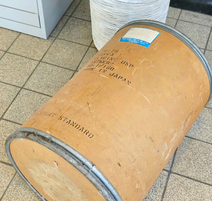 Vintage 1980s Japanese Industrial Fiber Drum Barrel – Yuki Gosei Kogyo Co. - Yatva