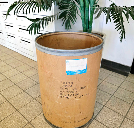 Vintage 1980s Japanese Industrial Fiber Drum Barrel – Yuki Gosei Kogyo Co. - Yatva