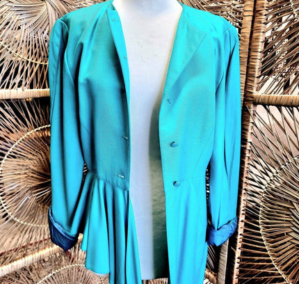 Vintage 1980s J.S. Claire Peplum Top - Yatva