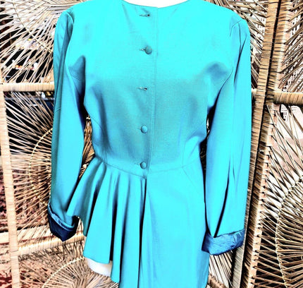 Vintage 1980s J.S. Claire Peplum Top - Yatva