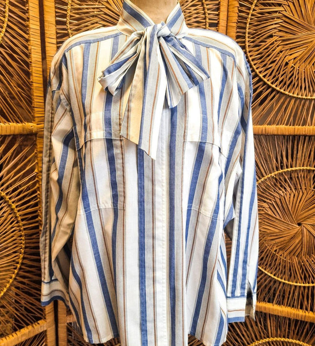Vintage 1980s Lady Arrow Tie Shirt - Yatva