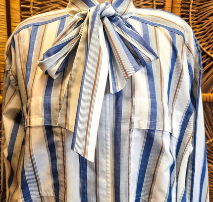 Vintage 1980s Lady Arrow Tie Shirt - Yatva