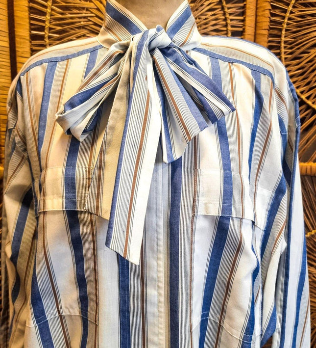 Vintage 1980s Lady Arrow Tie Shirt - Yatva
