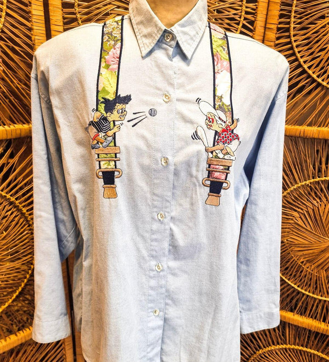 Vintage 1980's Lady Femme Shirt - Yatva