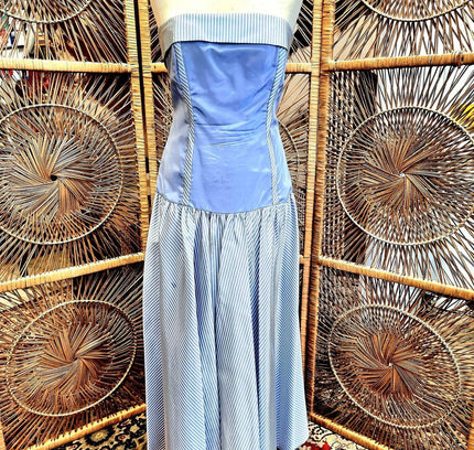 Vintage 1980's Laura Ashley Strapless Dress - Yatva