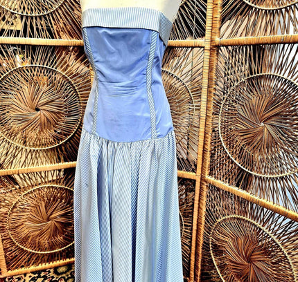 Vintage 1980's Laura Ashley Strapless Dress - Yatva
