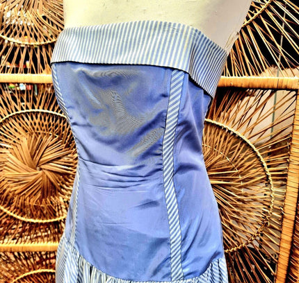 Vintage 1980's Laura Ashley Strapless Dress - Yatva