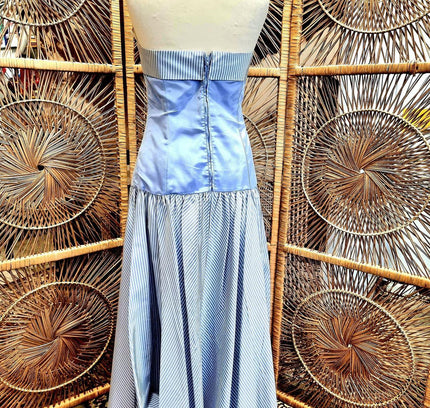 Vintage 1980's Laura Ashley Strapless Dress - Yatva