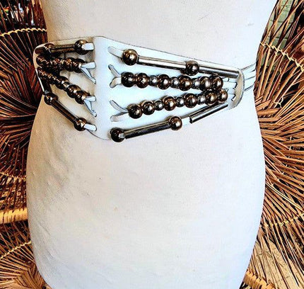Vintage 1980s Leather Belt - Yatva