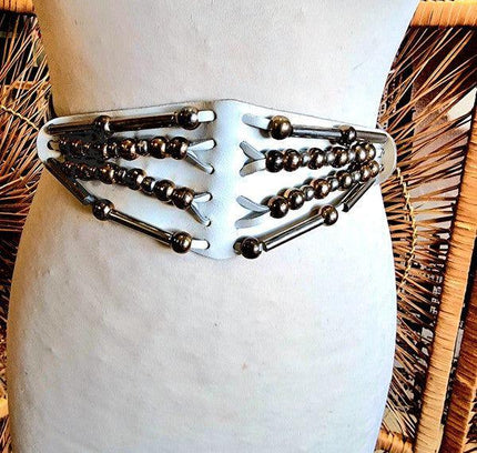 Vintage 1980s Leather Belt - Yatva