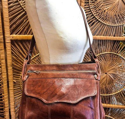 Vintage 1980s Leather De Man - Melis Shoulder Bag - Yatva