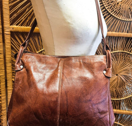 Vintage 1980s Leather De Man - Melis Shoulder Bag - Yatva