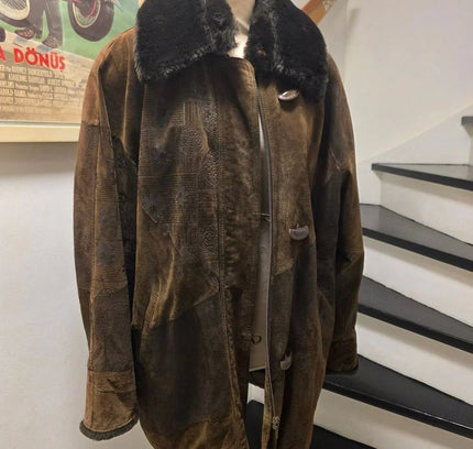 Vintage 1980's Leather Duffle Coat - Yatva