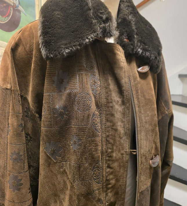 Vintage 1980's Leather Duffle Coat - Yatva