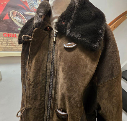 Vintage 1980's Leather Duffle Coat - Yatva