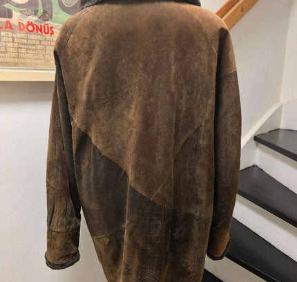 Vintage 1980's Leather Duffle Coat - Yatva