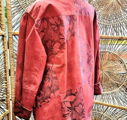 Vintage 1980s Oversize Suede Jacket - Yatva