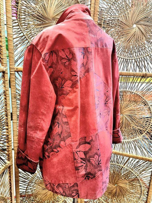 Vintage 1980s Oversize Suede Jacket - Yatva
