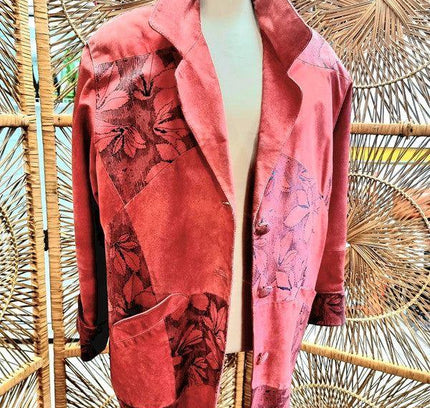 Vintage 1980s Oversize Suede Jacket - Yatva