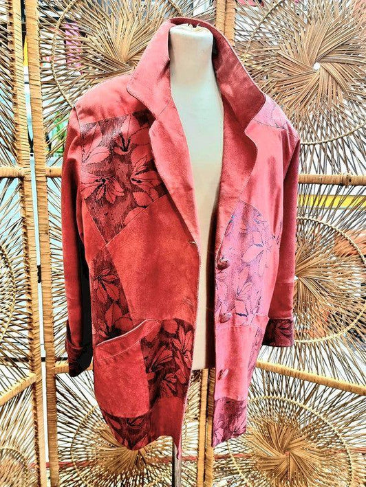 Vintage 1980s Oversize Suede Jacket - Yatva