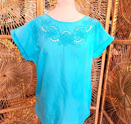 Vintage 1980s Peasant Blouse /Top - Yatva