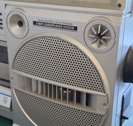 Vintage 1980s Philips D8134 Stereo Radio Cassette Recorder Boombox - Fully Tested - Yatva