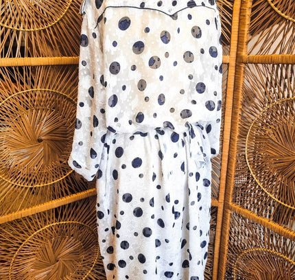 Vintage 1980's Polka Dots Dress - Yatva