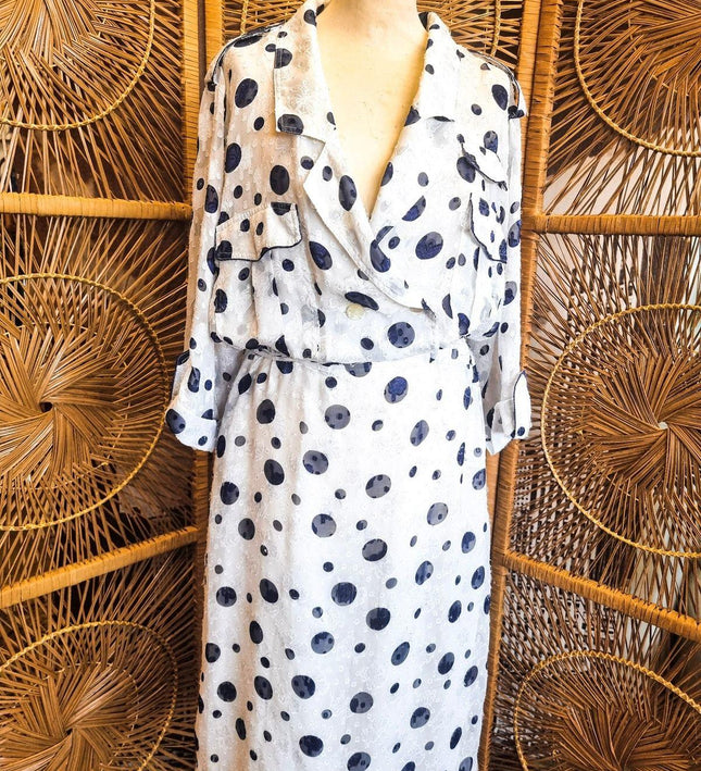 Vintage 1980's Polka Dots Dress - Yatva