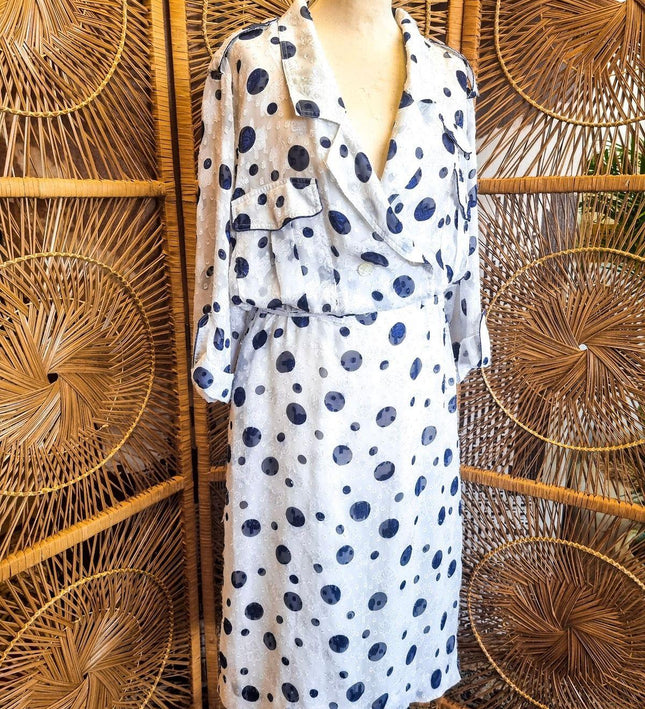 Vintage 1980's Polka Dots Dress - Yatva