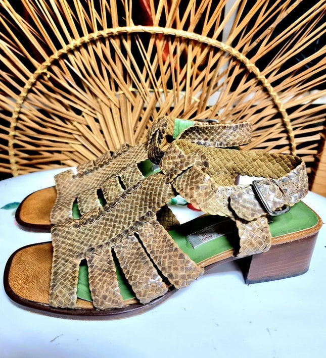 Vintage 1980s Romani Fratelli Sandals - Yatva
