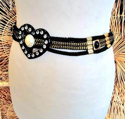 Vintage 1980's Rope Belt - Yatva