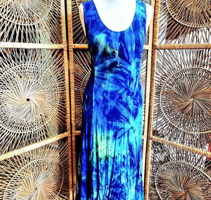 Vintage 1980s Tie Dye Maxi Dress - Yatva