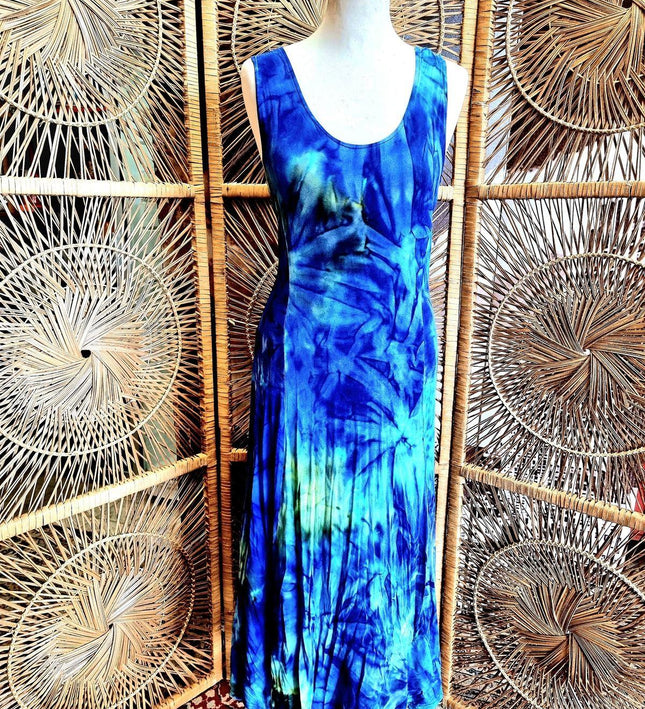 Vintage 1980s Tie Dye Maxi Dress - Yatva