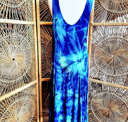 Vintage 1980s Tie Dye Maxi Dress - Yatva