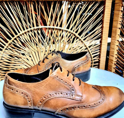 Vintage 1980's Tremp Oxford Brogue Shoes - Yatva