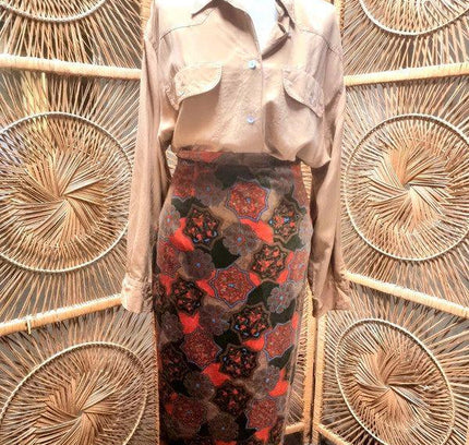 Vintage 1980's Velvet Skirt - Yatva