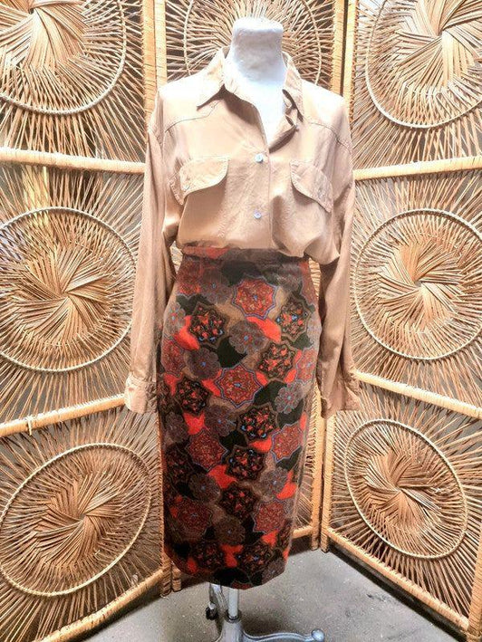 Vintage 1980's Velvet Skirt - Yatva