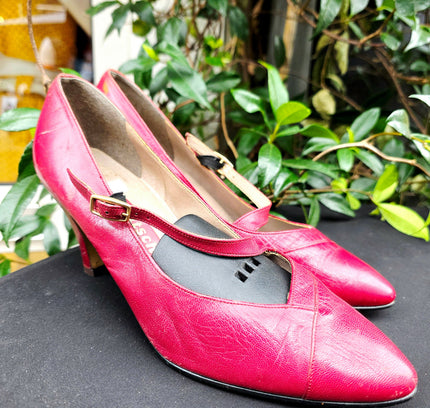 Vintage 1980s Weltschuh Leather Mary Jane Heels – Made in Germany - Yatva
