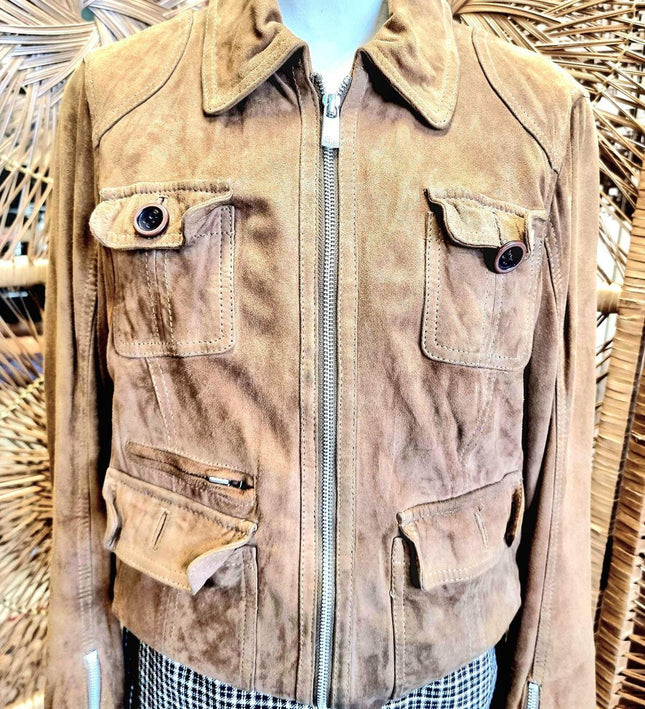 Vintage 1990s Oakwood Suede Jacket - Yatva