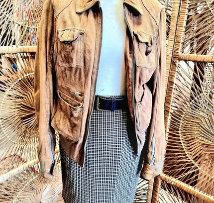 Vintage 1990s Oakwood Suede Jacket - Yatva