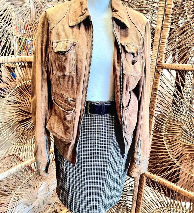 Vintage 1990s Oakwood Suede Jacket - Yatva