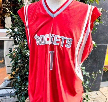 Vintage 2000's Rockets McGrady Basketball Jersey - Yatva