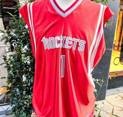 Vintage 2000's Rockets McGrady Basketball Jersey - Yatva
