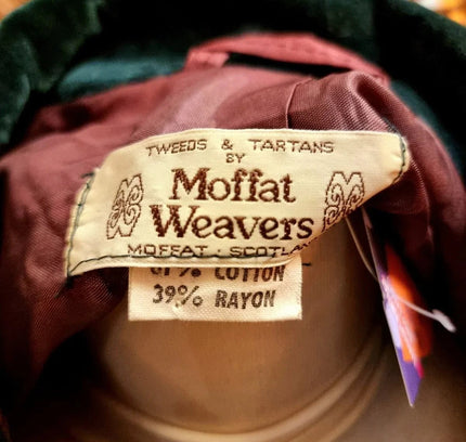 Vintage 30s / 40s Velvet Moffat Weavers Scotland Cape Coat - Yatva