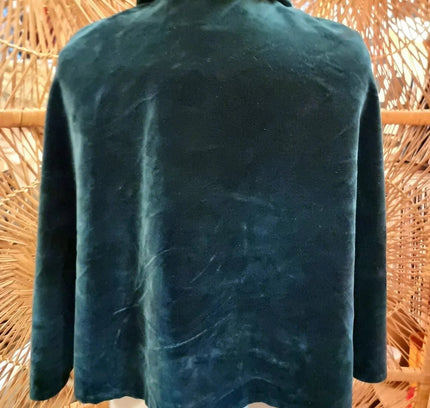 Vintage 30s / 40s Velvet Moffat Weavers Scotland Cape Coat - Yatva