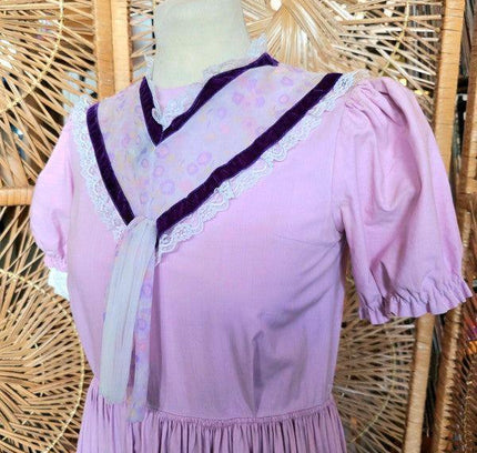 Vintage 40s/ 50s Maxi House Dress - Yatva