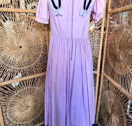 Vintage 40s/ 50s Maxi House Dress - Yatva