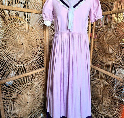 Vintage 40s/ 50s Maxi House Dress - Yatva