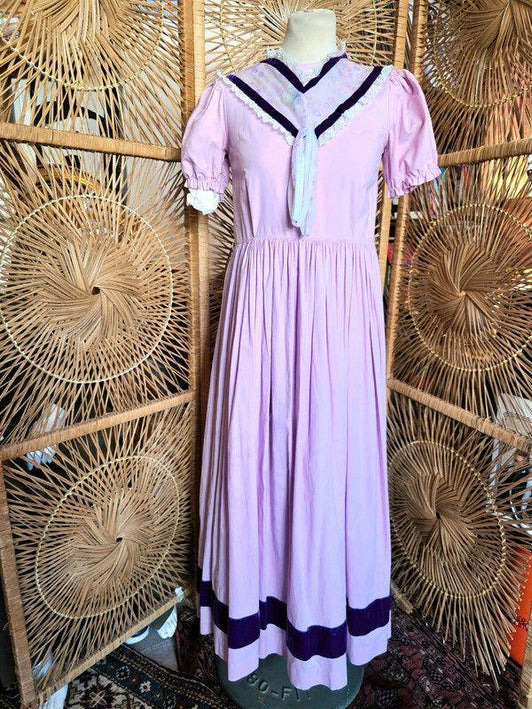 Vintage 40s/ 50s Maxi House Dress - Yatva
